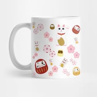 Lucky Cat and Cherry Blossom Medley Mug